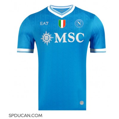 Muški Nogometni Dres SSC Napoli Frank Anguissa #99 Domaci 2025-26 Kratak Rukav Muški Nogometni Dres SSC Napoli Frank Anguissa #99 Domaci 2025-26 Kratak Rukav